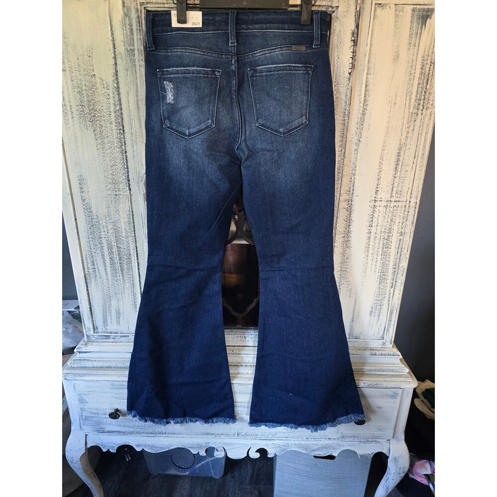 New KanCan High Rise Distressed Flare Jeans - 29 waist - Picture 3 of 4